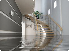 flooded stairs 